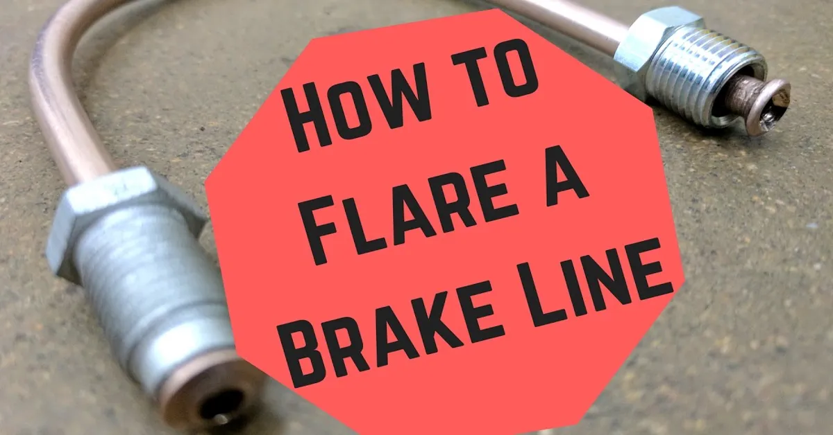 how to flare brake line without tool